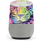 Neon Rainbow Cheetah with Rose by Sheena Pike Google Home Skin